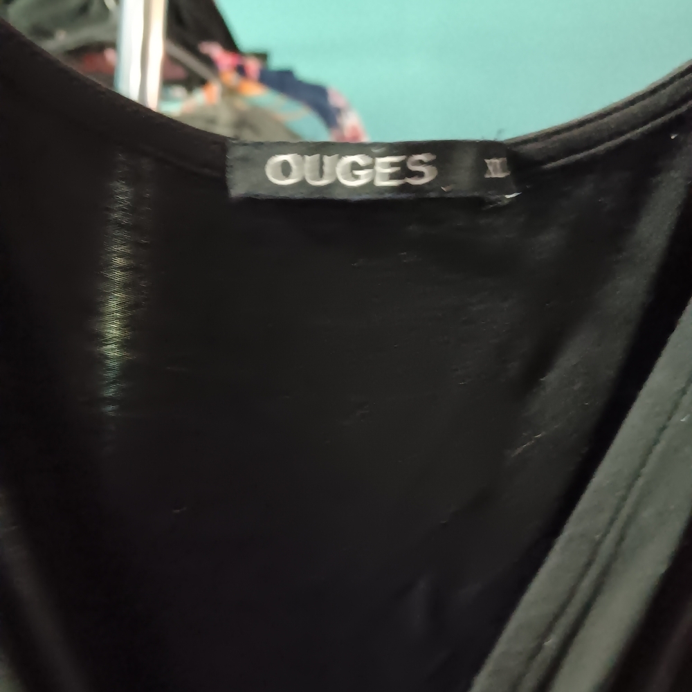 Ouges Elegant Black Long Sleeve Dress - image 3